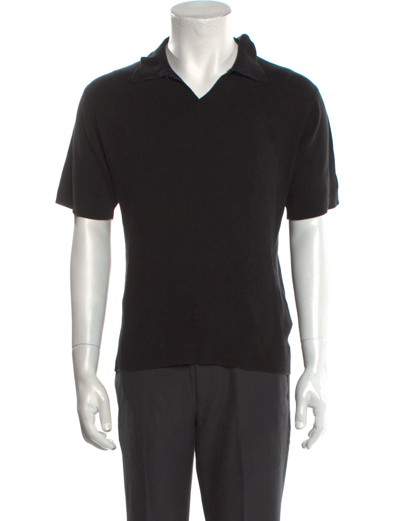 Kenzo Silk V-Neck Polo Shirt