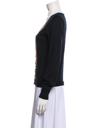 Kenzo Graphic Print Lace Trim Embellishment Set