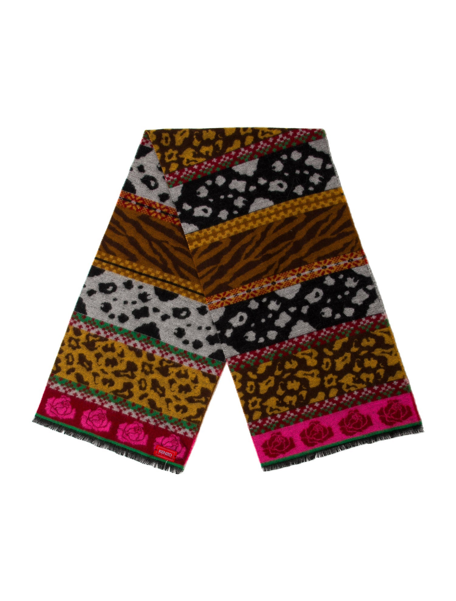Kenzo Wool Vintage Scarf