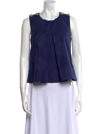 Kenzo Crew Neck Sleeveless Top