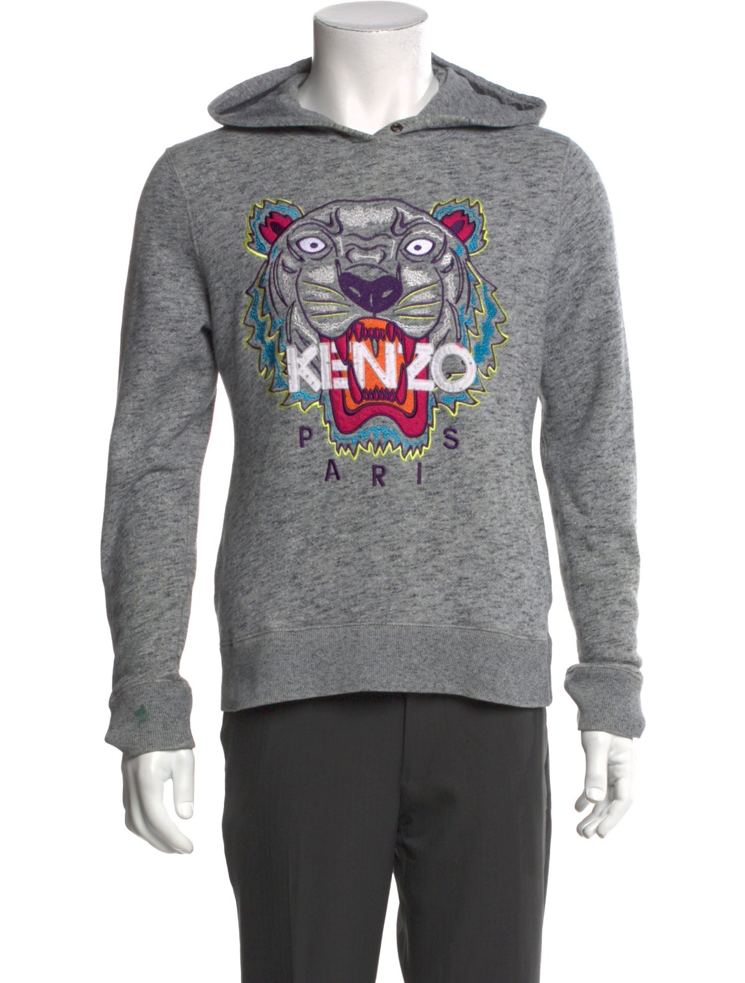 Kenzo Graphic Print Crew Neck Hoodie