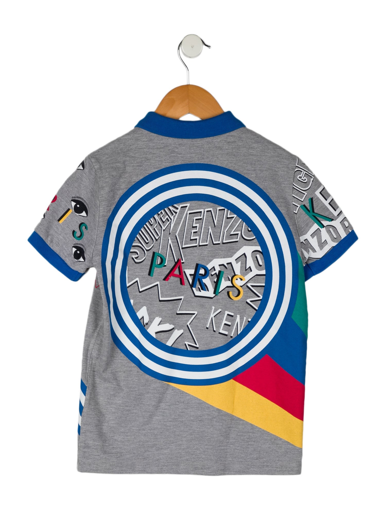 Kenzo Boys' Graphic Logo Print Polo Shirt