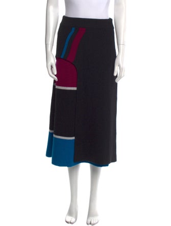Kenzo Wool Midi Length Skirt