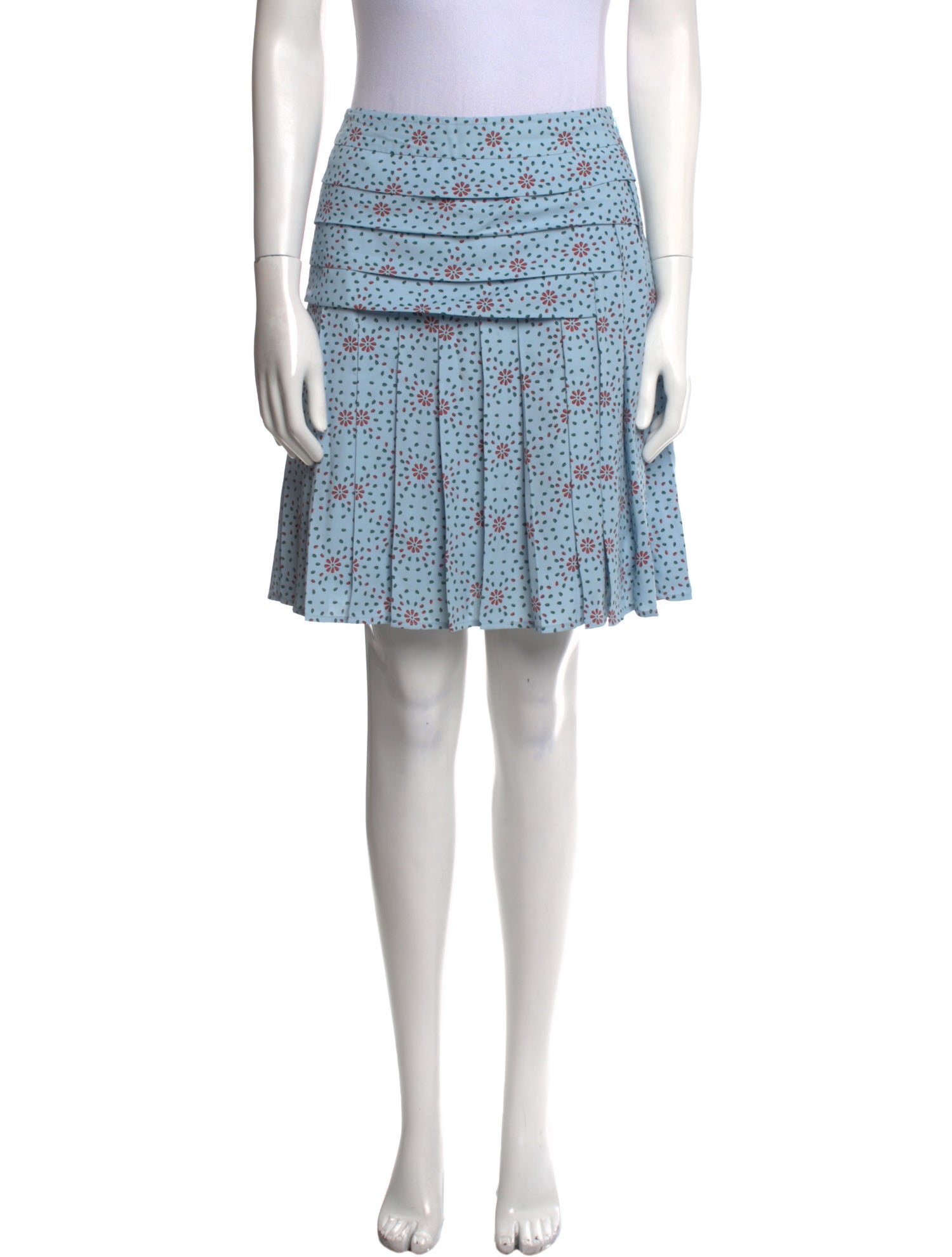 Kenzo Floral Print Knee-Length Skirt