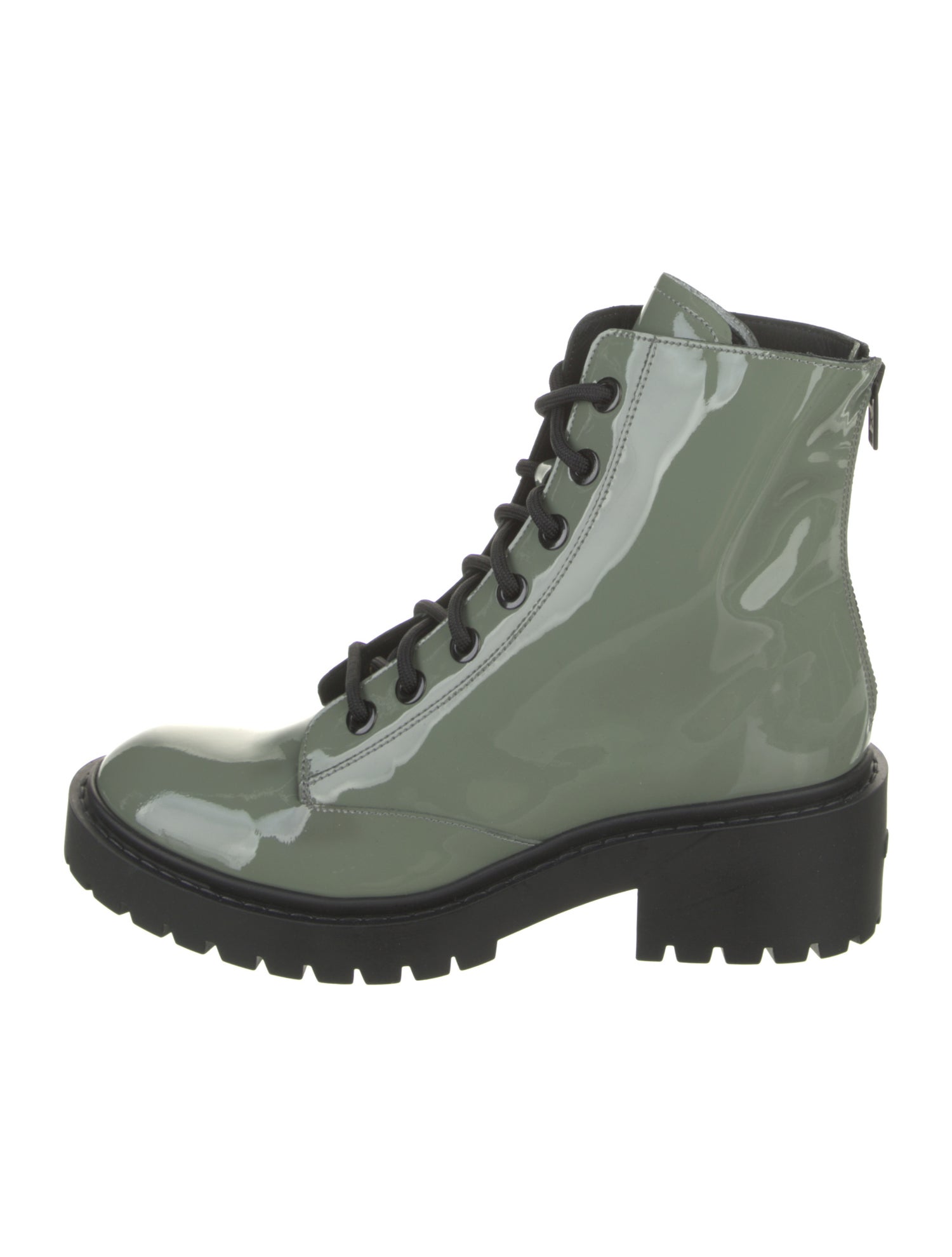 Kenzo Patent Leather Combat Boots
