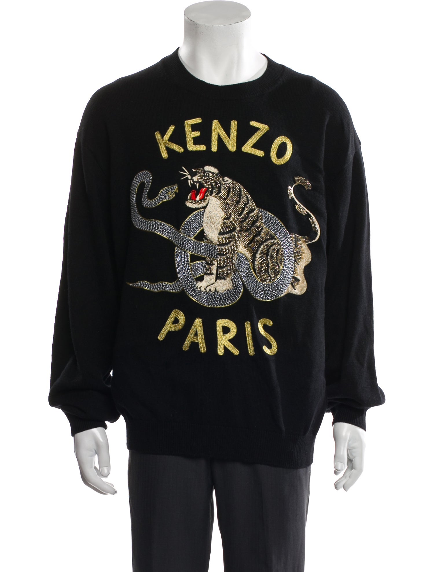 Kenzo Graphic Print Crew Neck Pullover w/ Tags