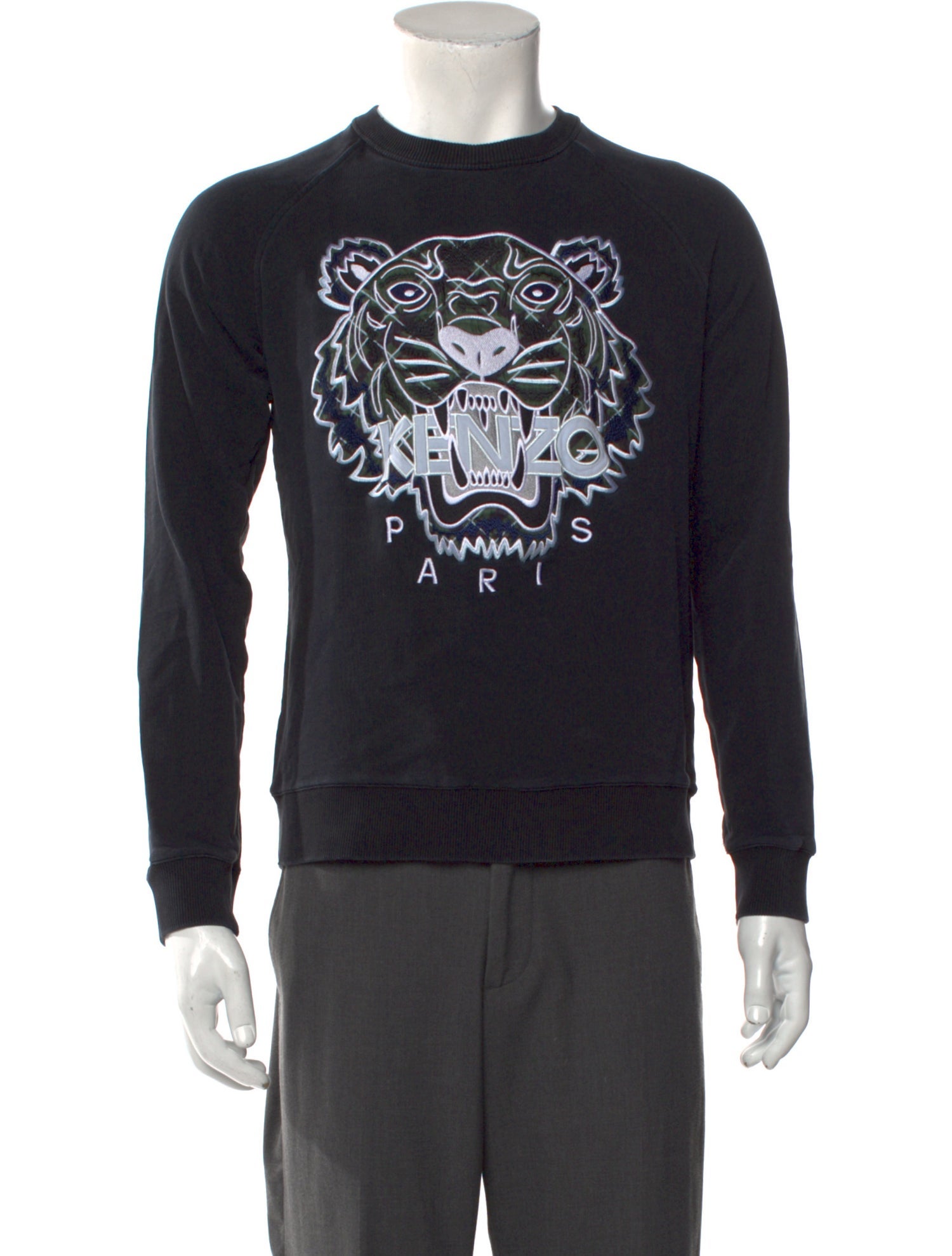 Kenzo Graphic Print Crew Neck Pullover