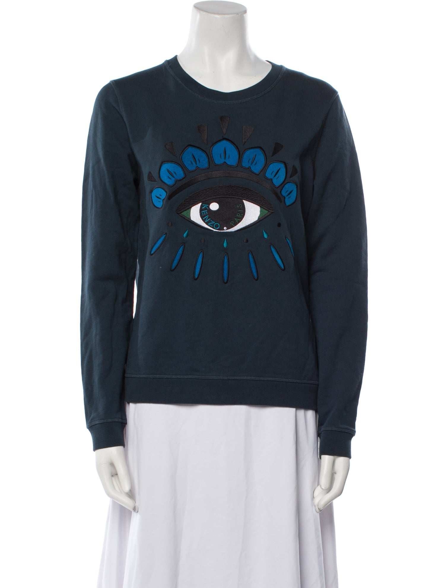 Kenzo Graphic Print Crew Neck Sweatshirt