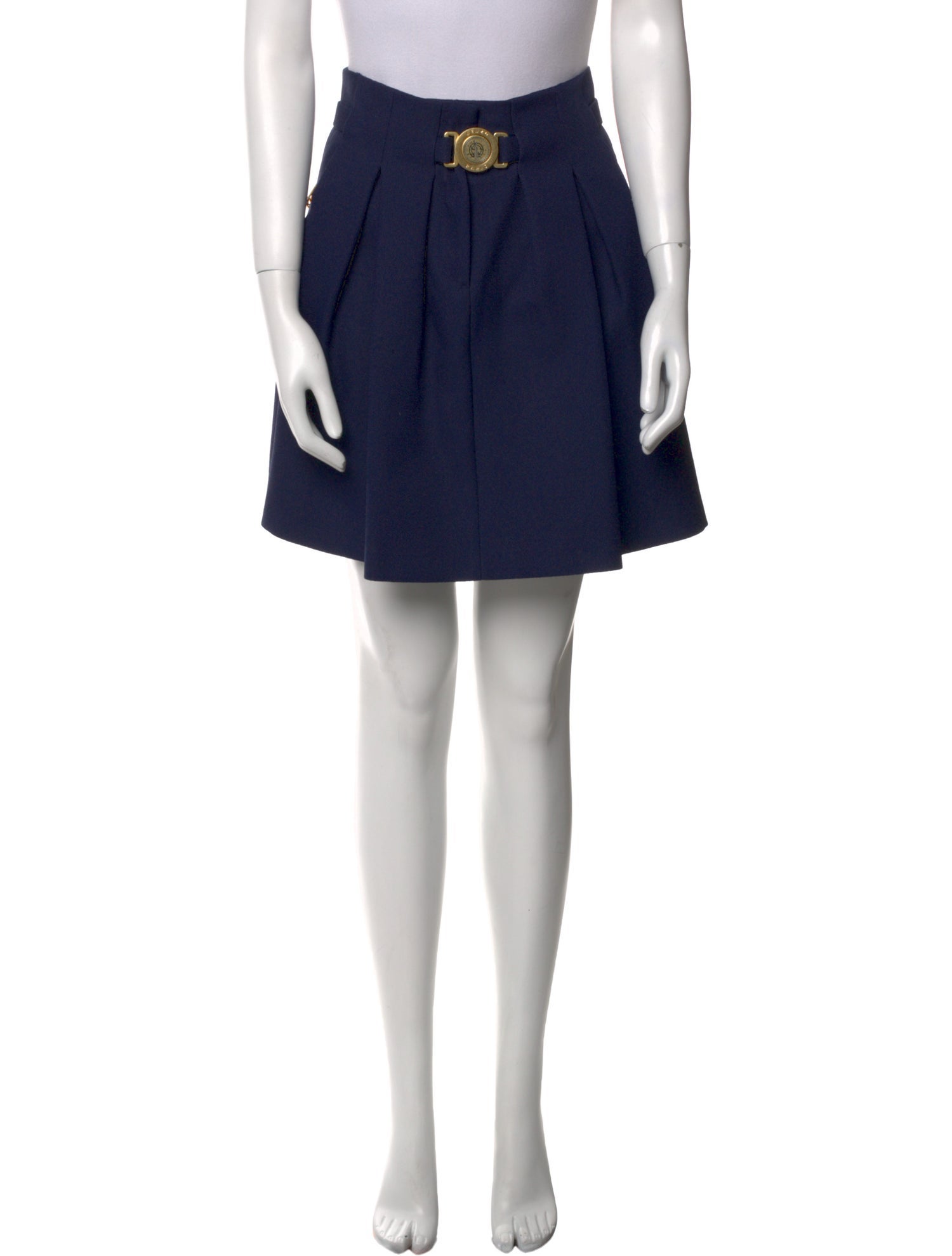 Kenzo Pleated Accents Mini Skirt