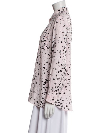 Kenzo Silk Printed Button-Up Top