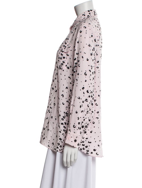 Kenzo Silk Printed Button-Up Top