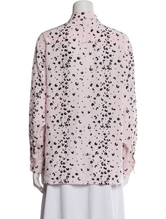 Kenzo Silk Printed Button-Up Top