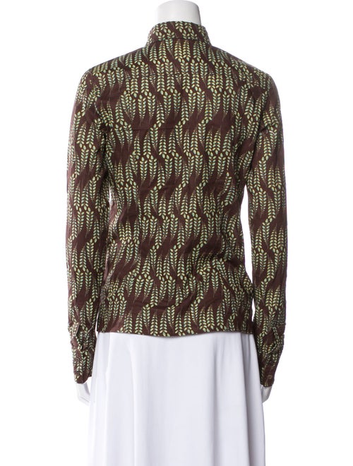 Kenzo Printed Long Sleeve Button-Up Top