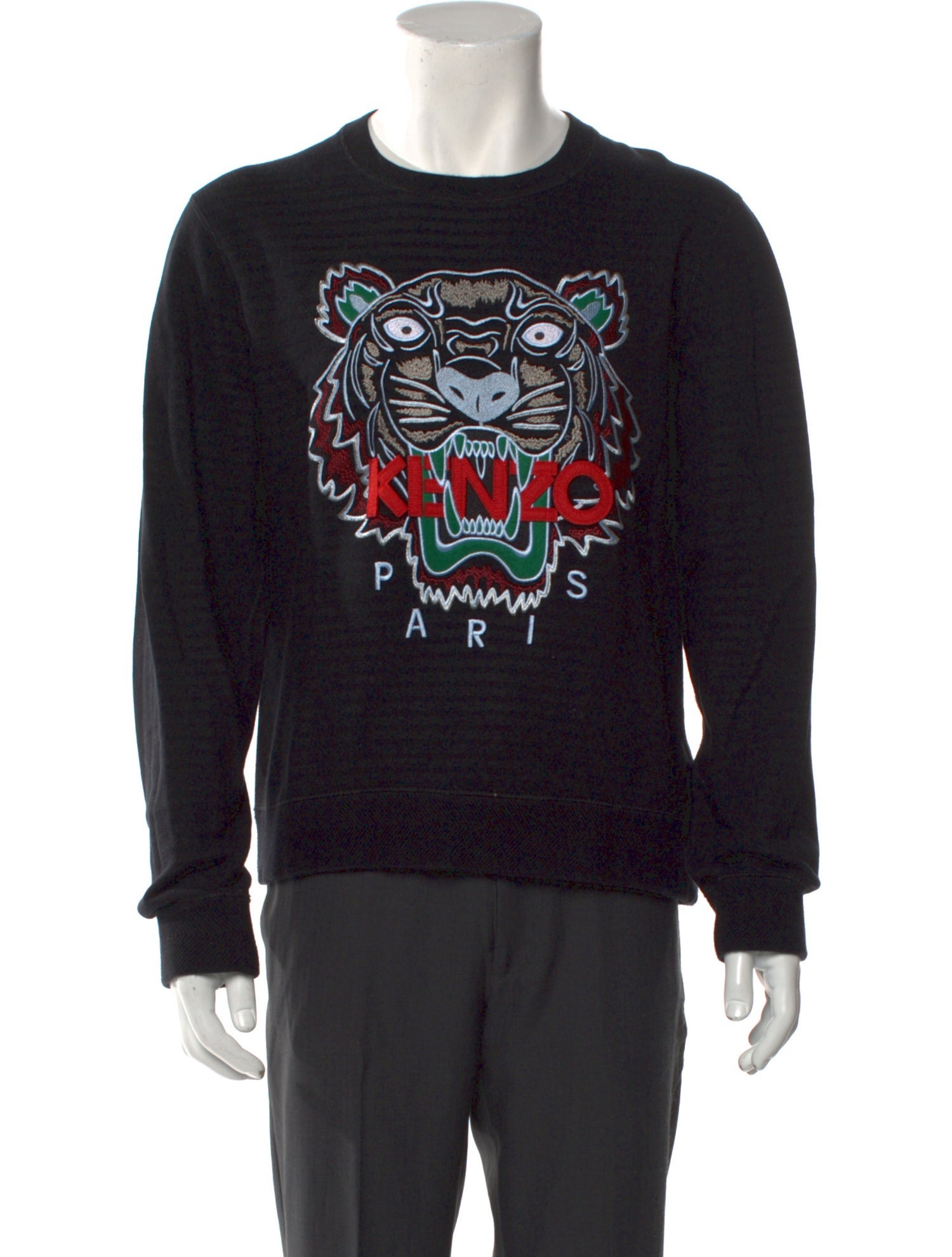 Kenzo Graphic Print Crew Neck Pullover