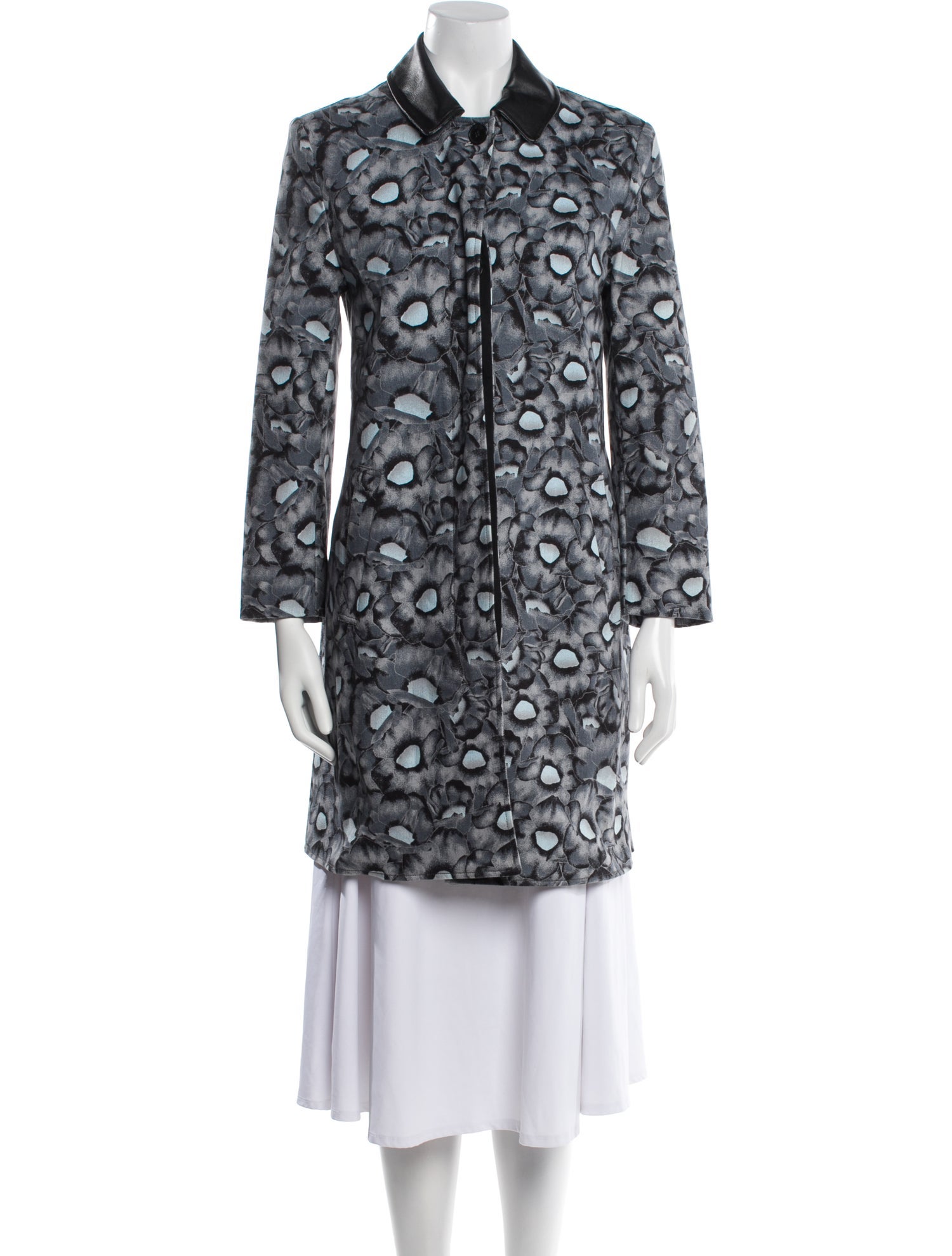 Kenzo Floral Print Trench Coat