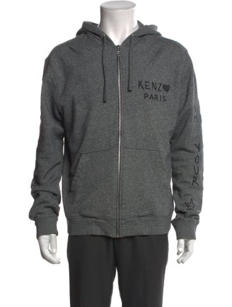Kenzo Graphic Print Crew Neck Hoodie