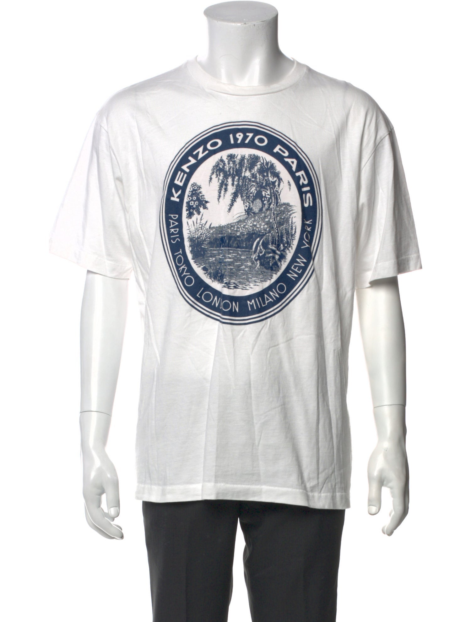 Kenzo Graphic Print Crew Neck T-Shirt