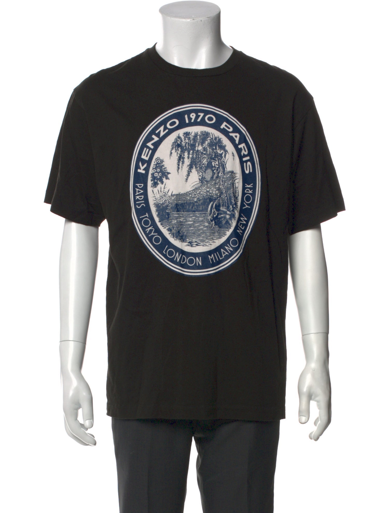 Kenzo Graphic Print Crew Neck T-Shirt