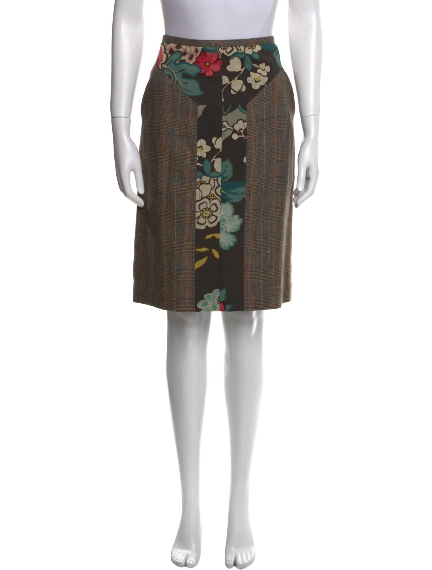 Kenzo Linen Knee-Length Skirt