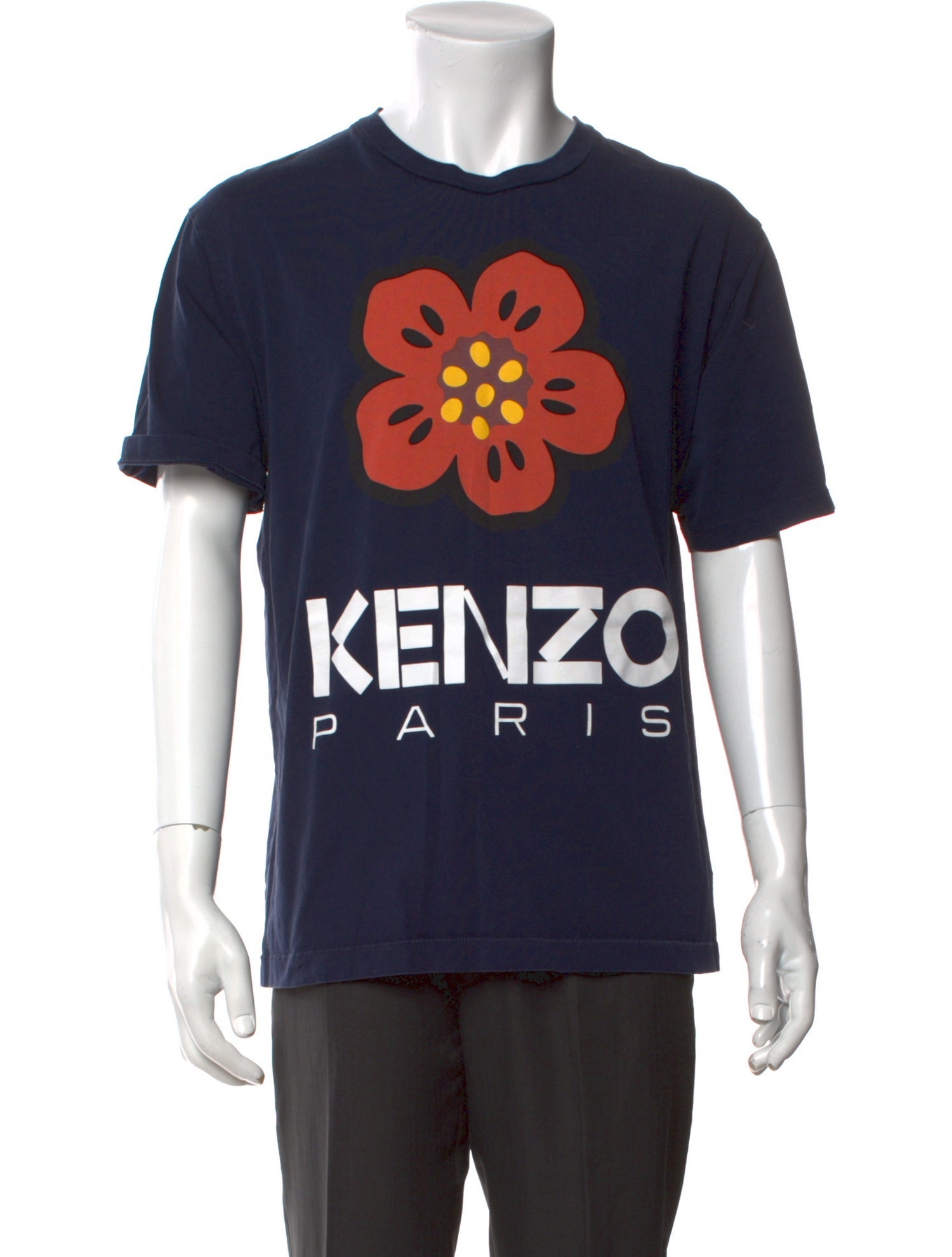 Kenzo Graphic Print Crew Neck T-Shirt