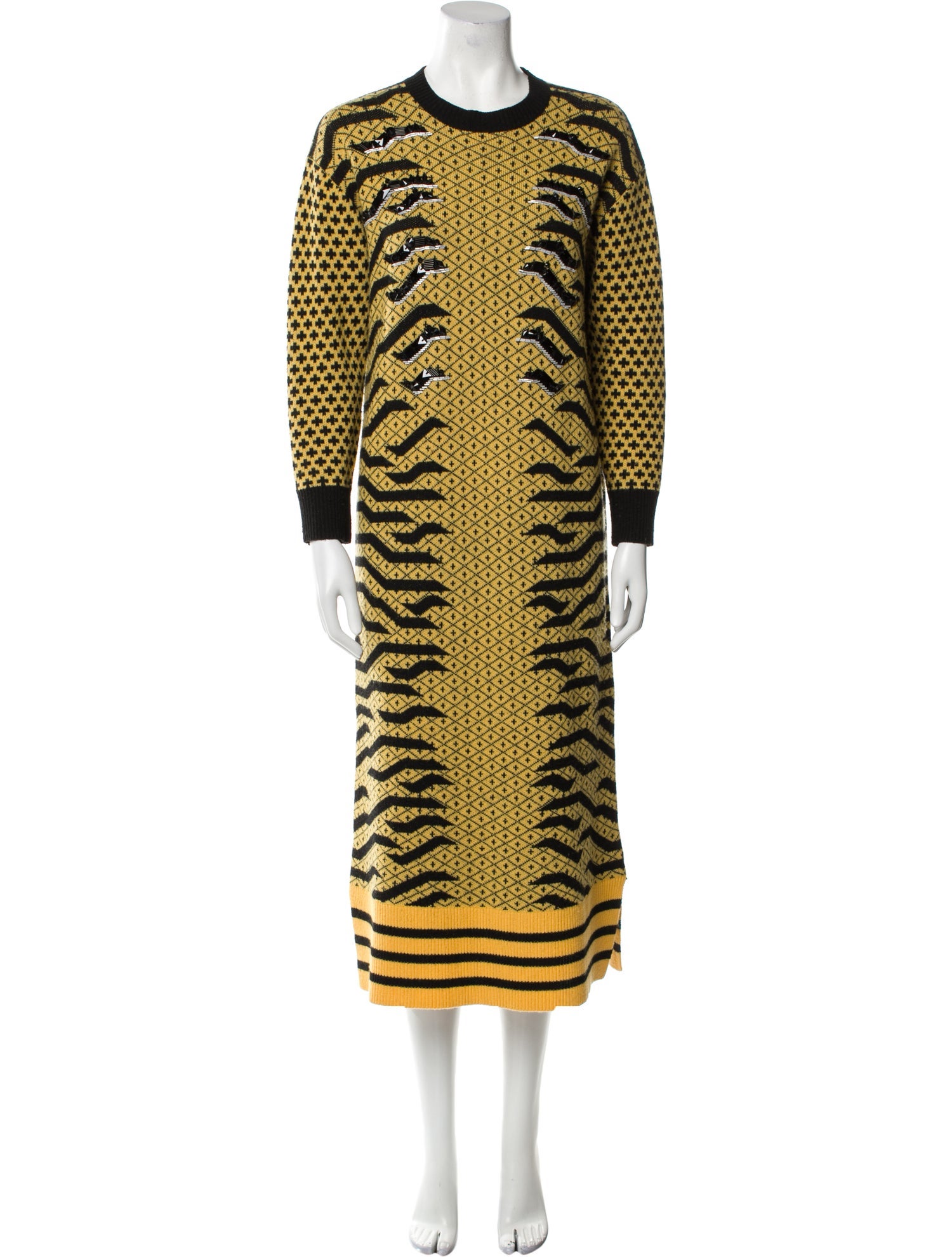 Kenzo Wool Midi Length Dress