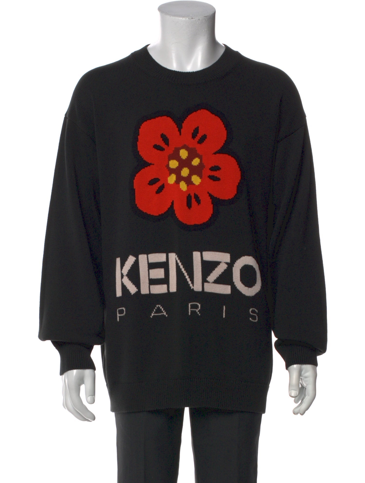 Kenzo Graphic Print Crew Neck Pullover