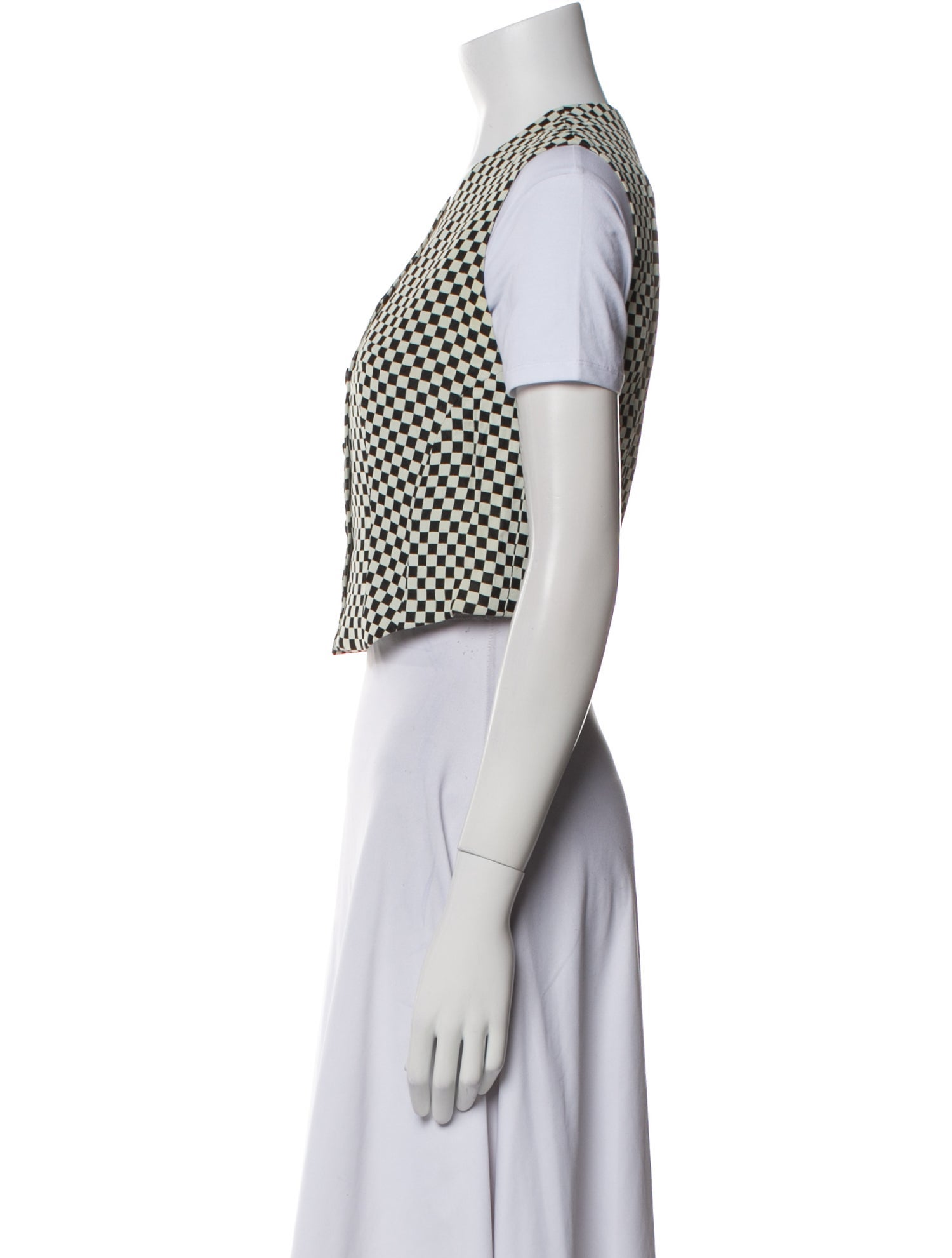 Kenzo Plaid Print Vest