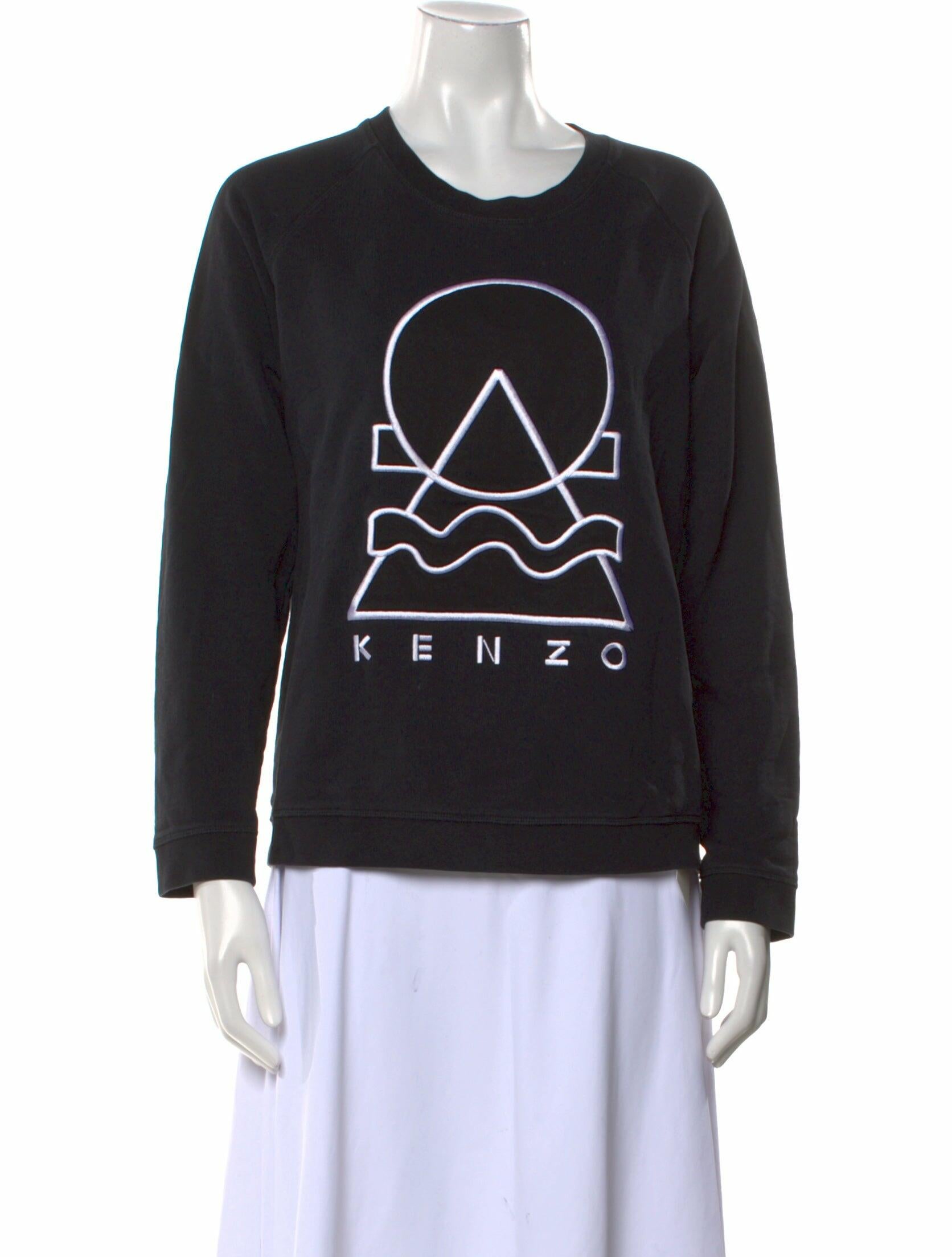 Kenzo Graphic Print Crew Neck Sweatshirt