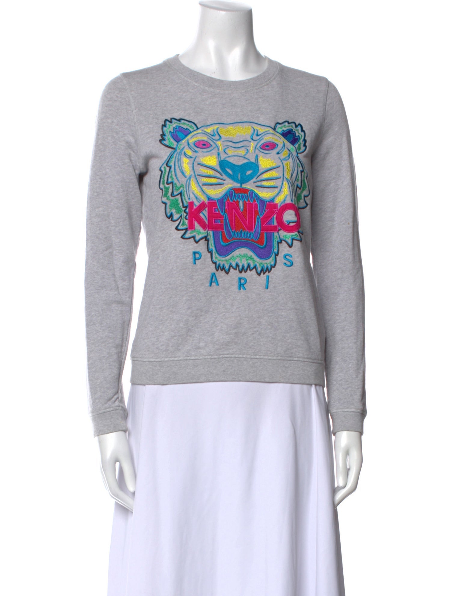 Kenzo Graphic Print Crew Neck Sweatshirt