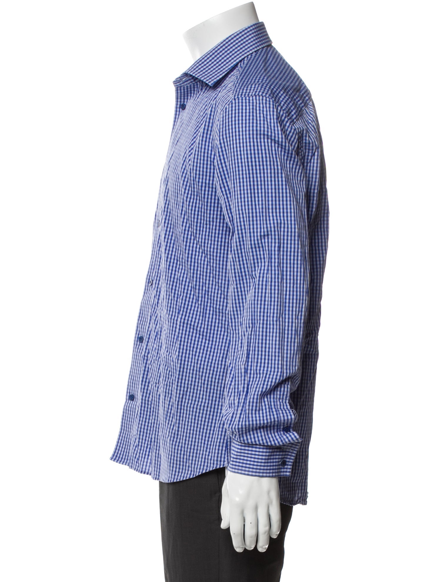 Kenzo Plaid Print Long Sleeve Shirt