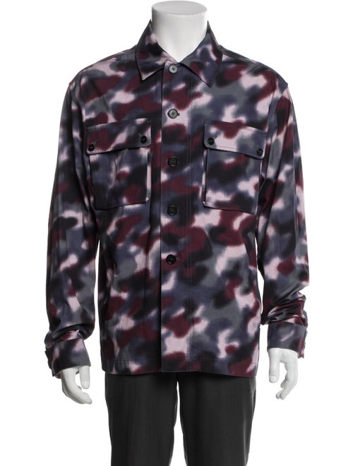 Kenzo Camouflage Print Utility Jacket