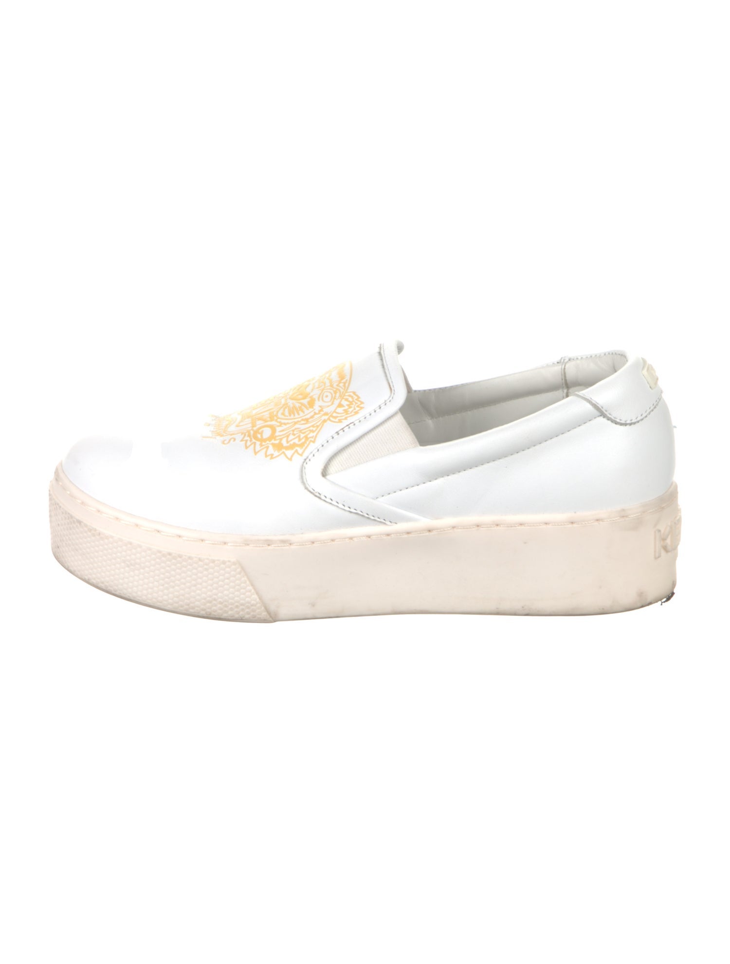 Kenzo Leather Mesh Accents Sneakers