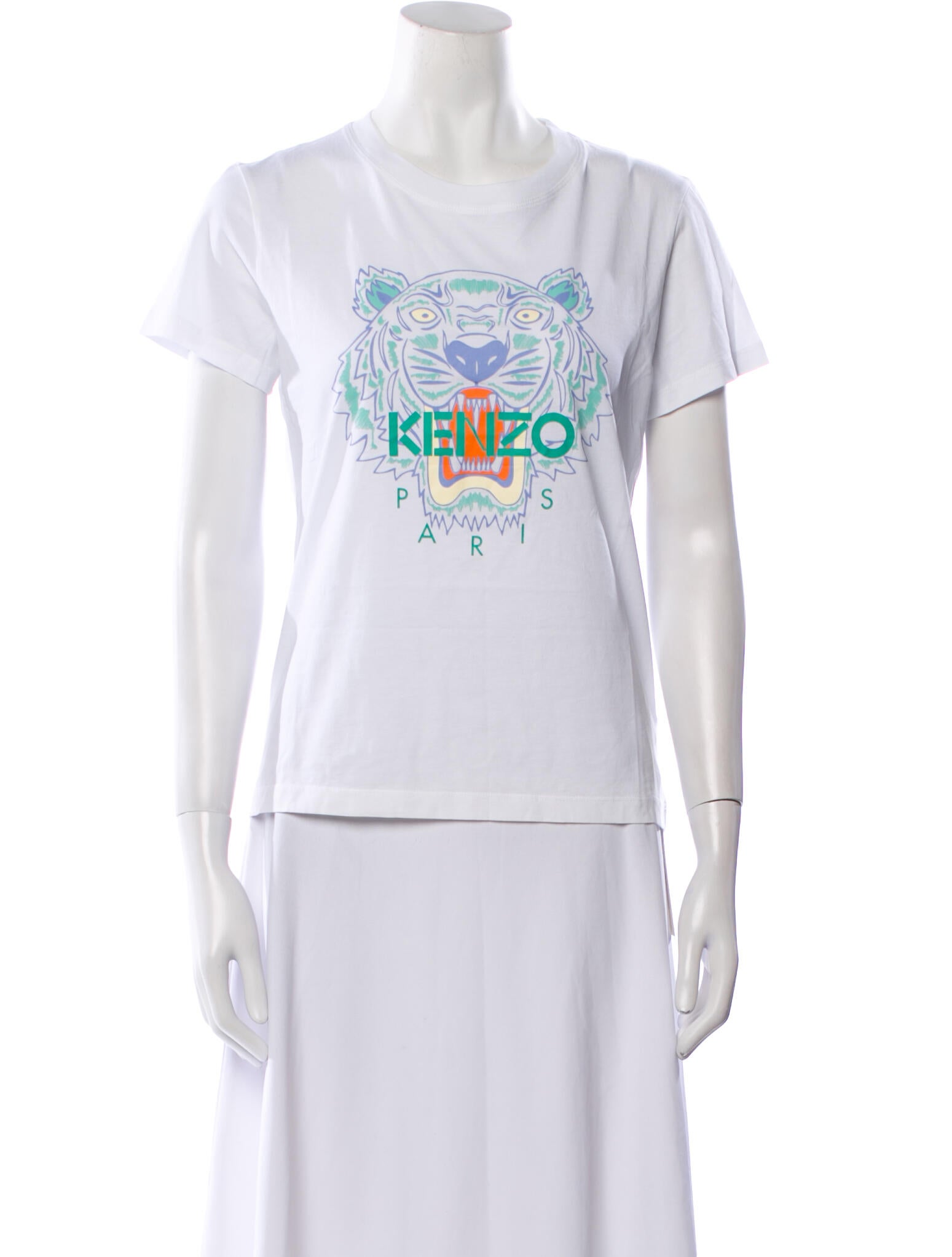 Kenzo Graphic Print Crew Neck T-Shirt w/ Tags