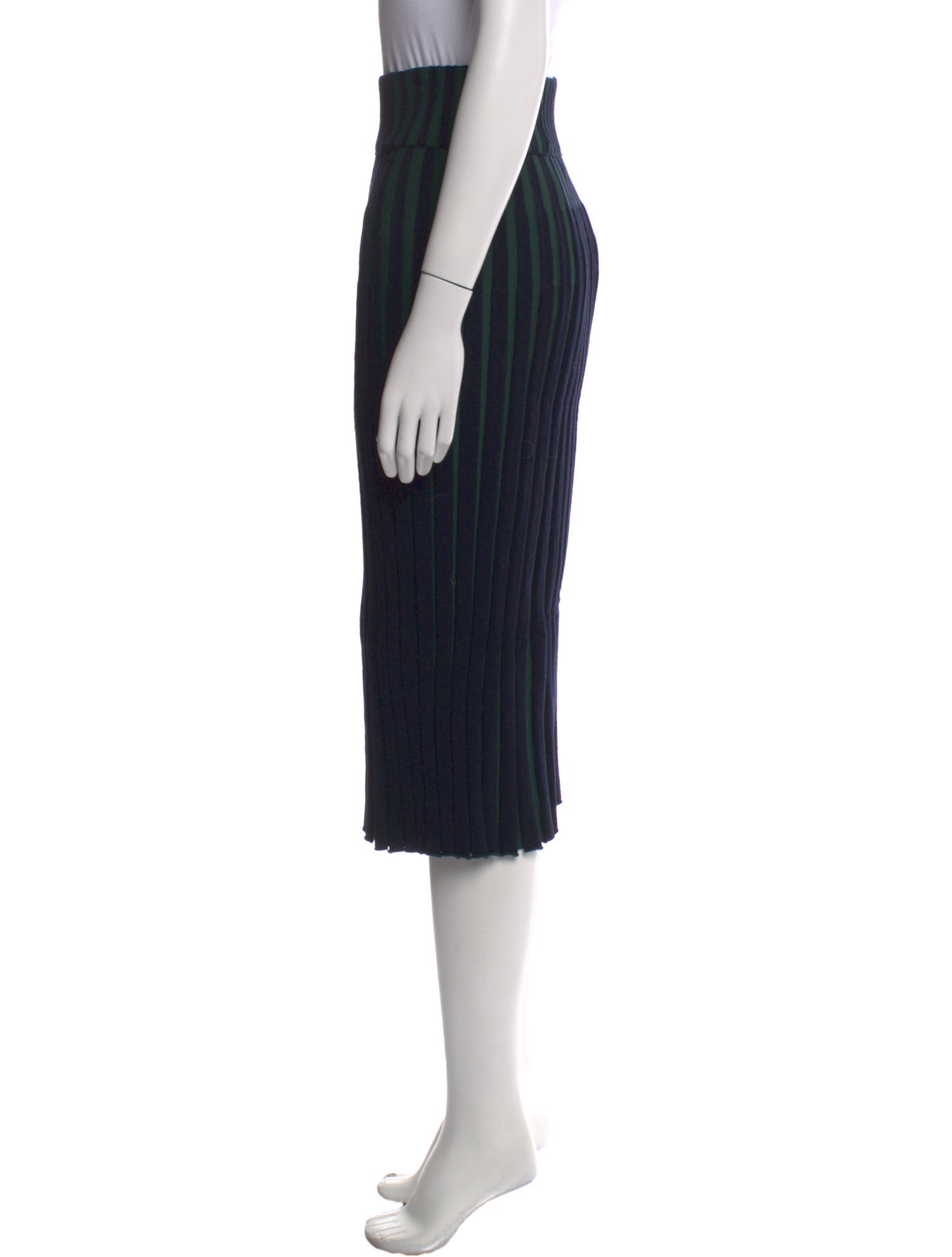 Kenzo Striped Midi Length Skirt