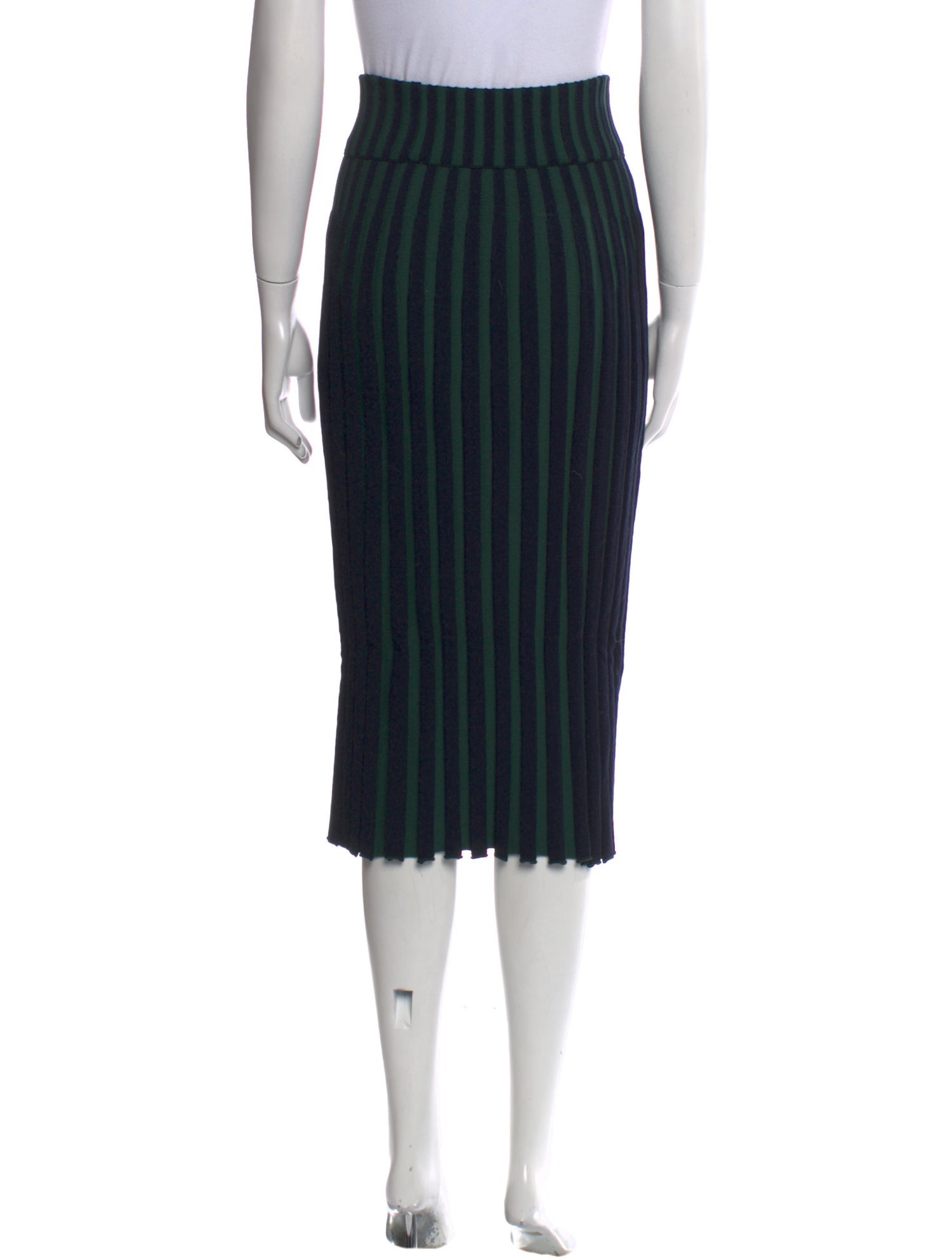 Kenzo Striped Midi Length Skirt