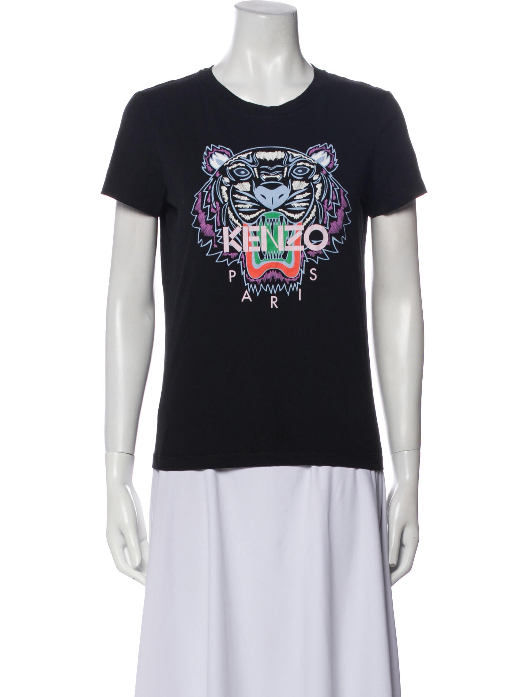 Kenzo Graphic Print Crew Neck T-Shirt