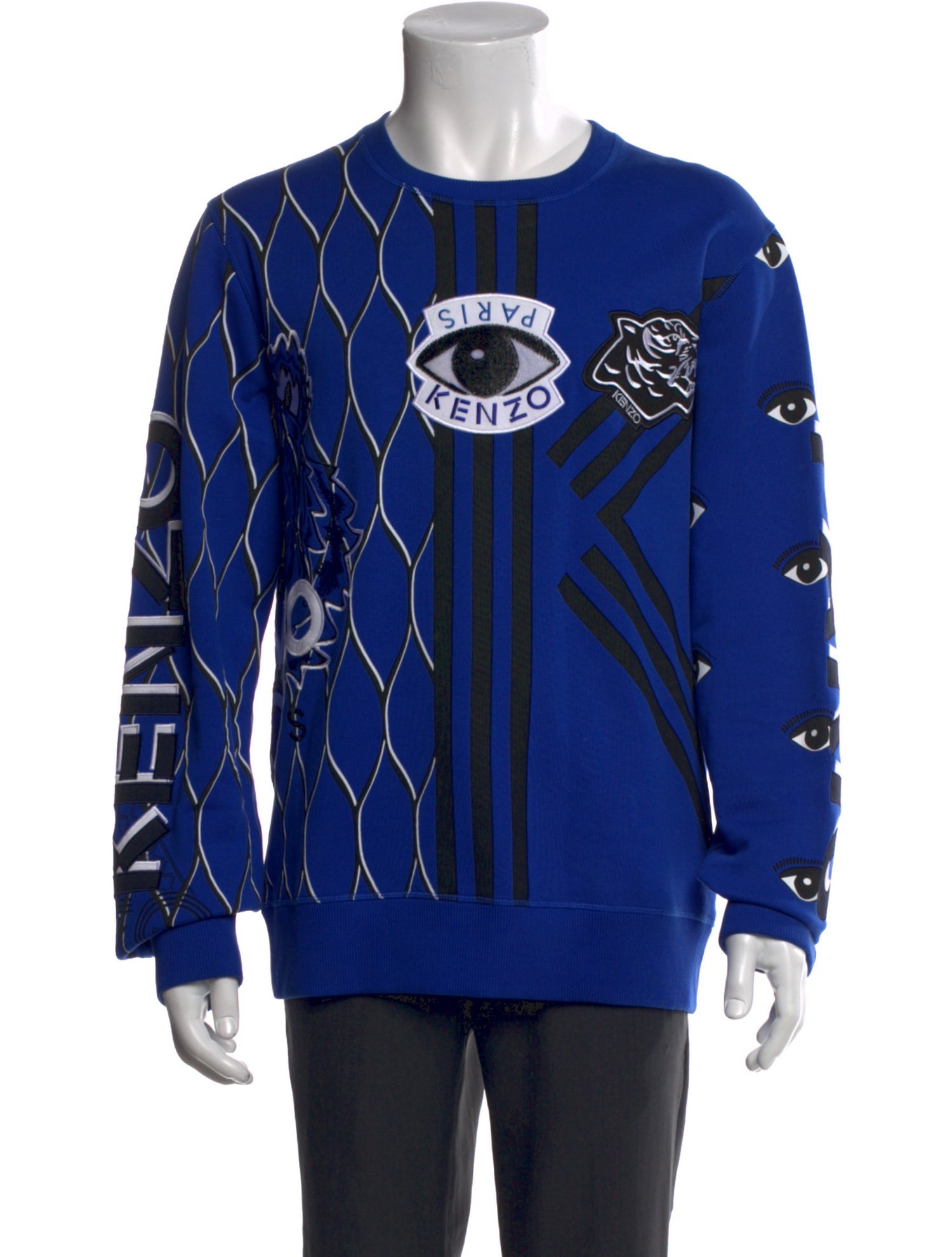 Kenzo Graphic Print Crew Neck Pullover