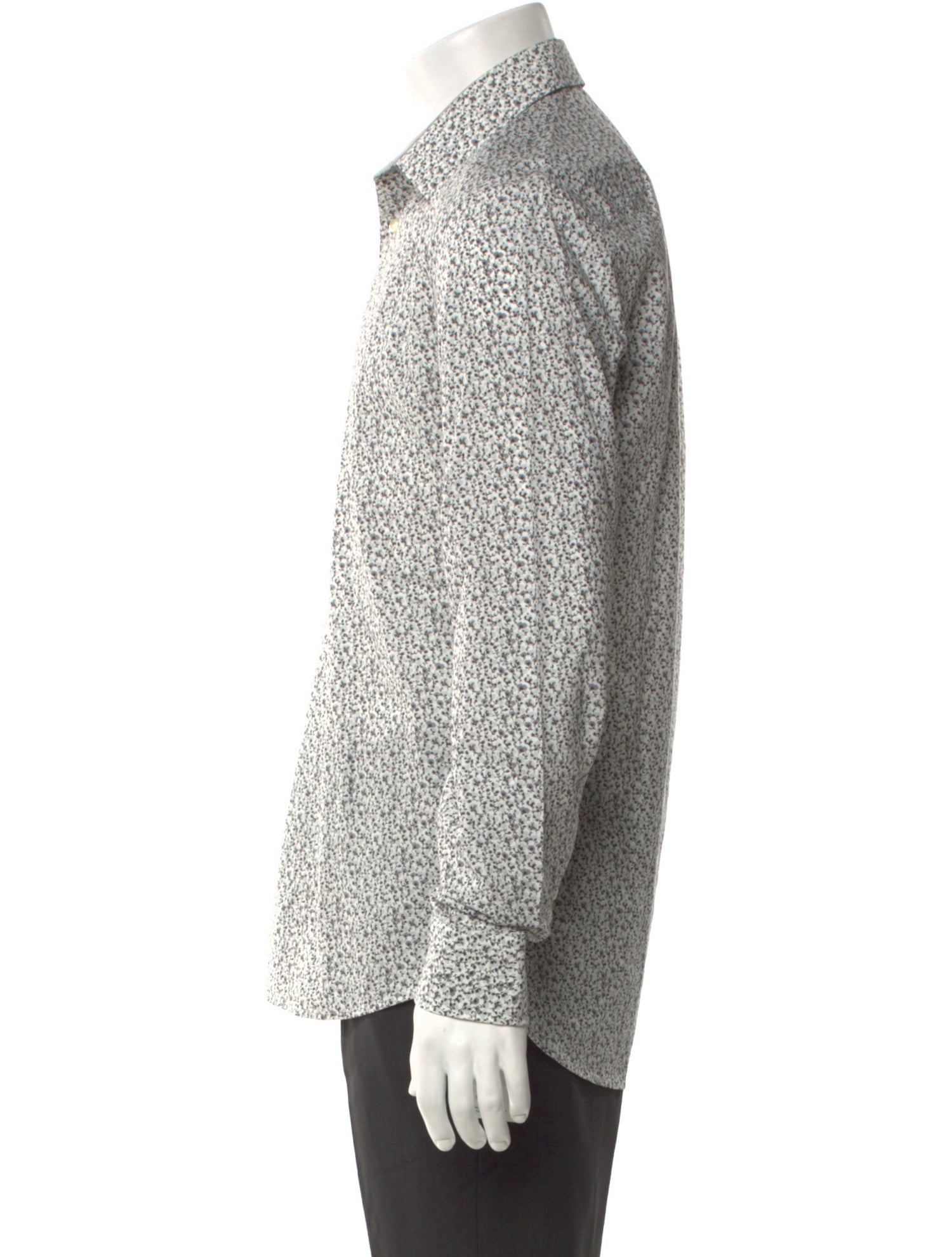 Kenzo Printed Long Sleeve Dress Shirt