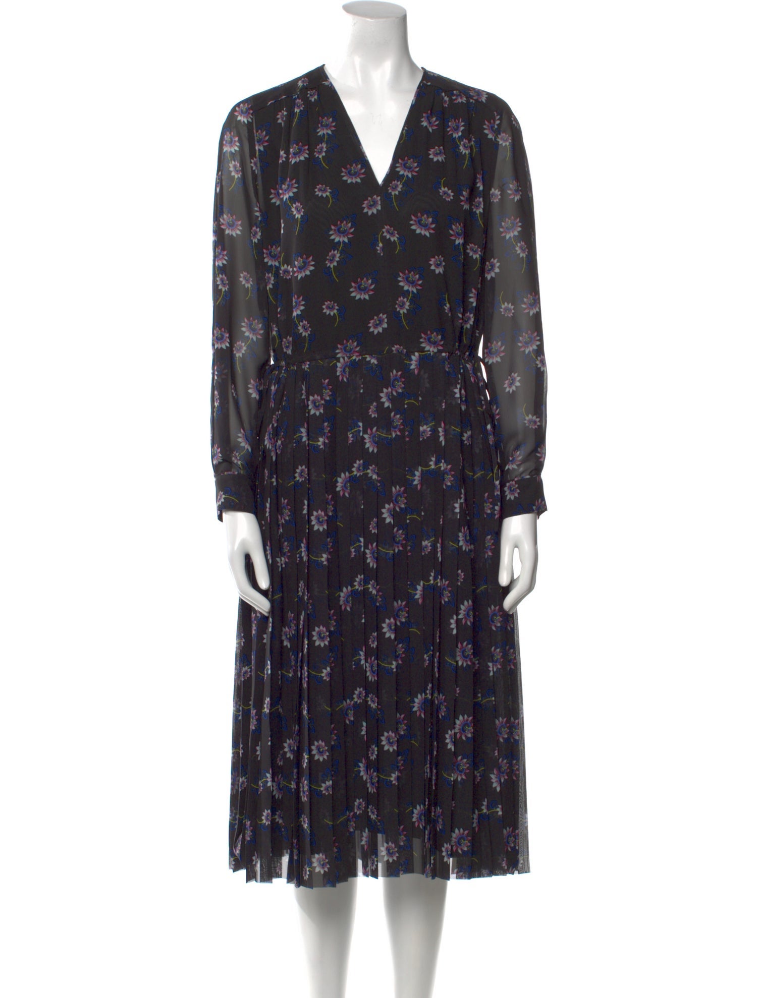 Kenzo Floral Print Midi Length Dress