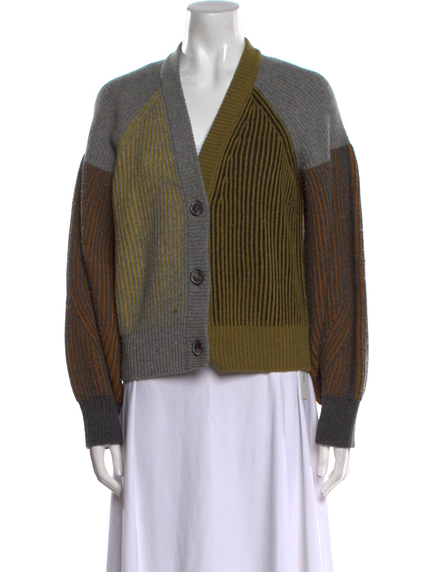 Kenzo Wool Colorblock Pattern Sweater