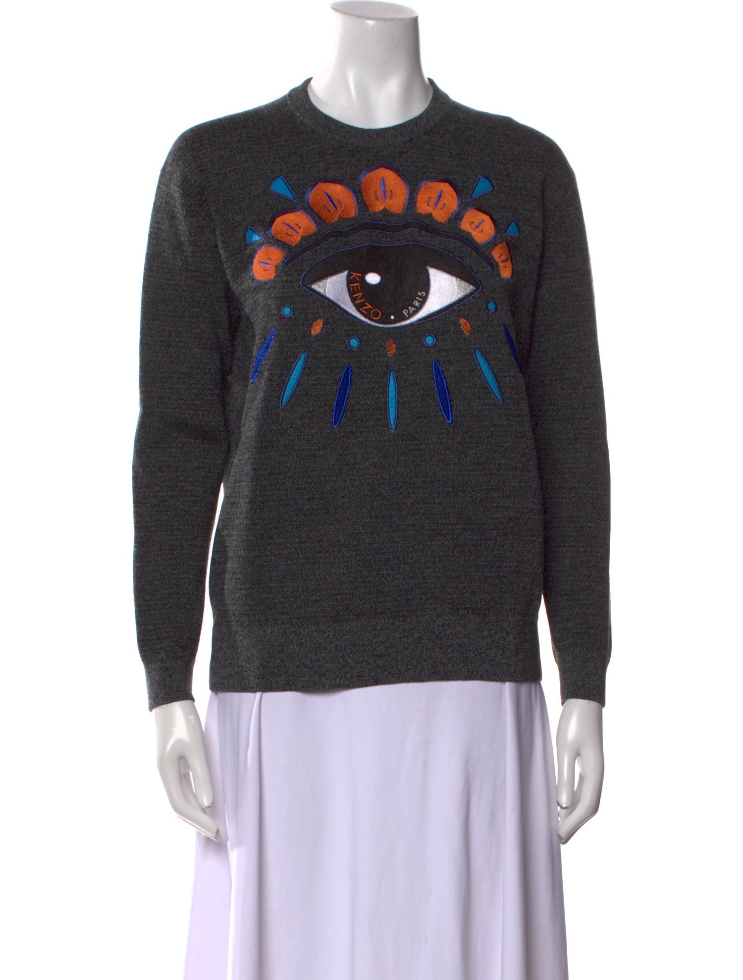 Kenzo Wool Graphic Print Sweater