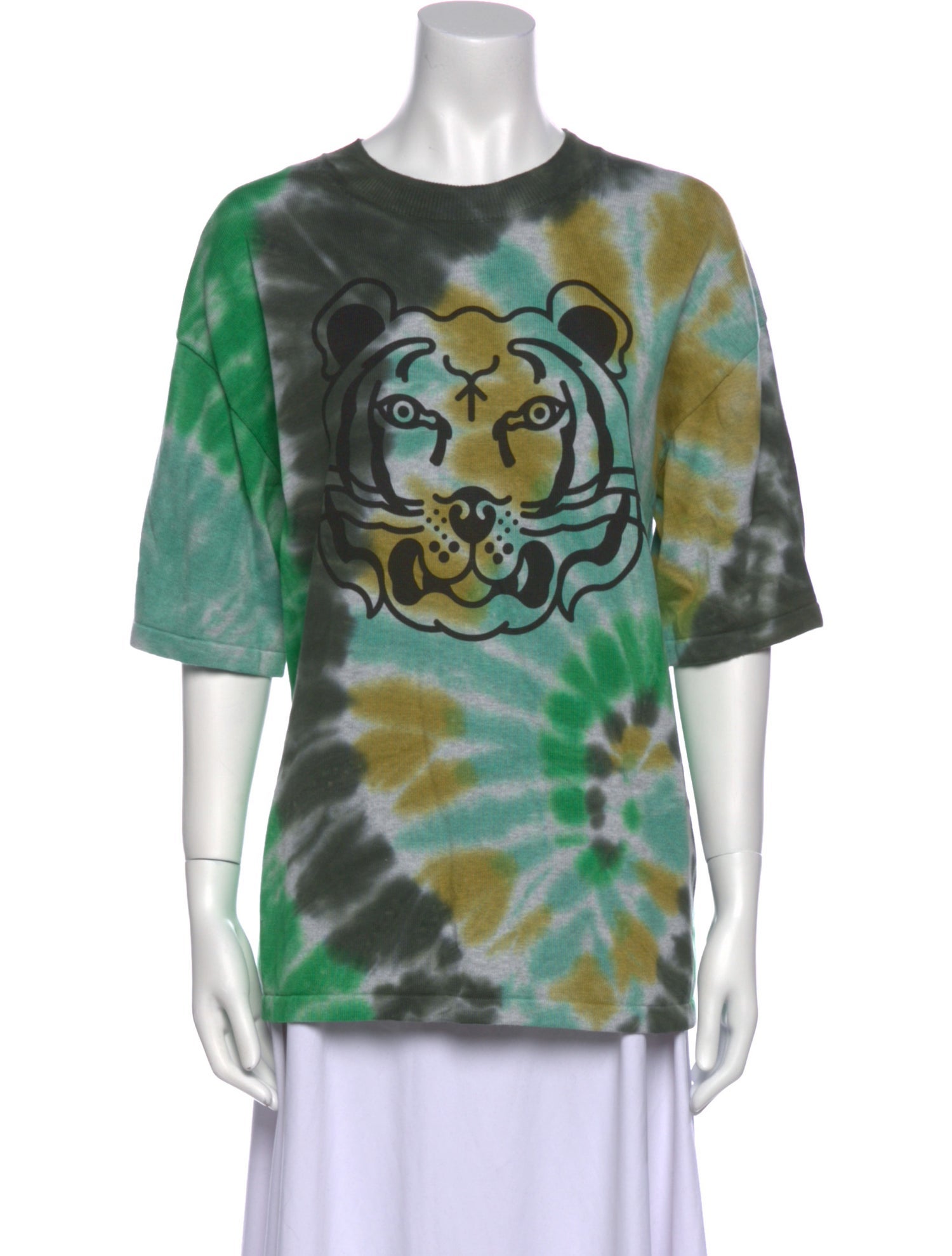 Kenzo Tie-Dye Print Crew Neck T-Shirt