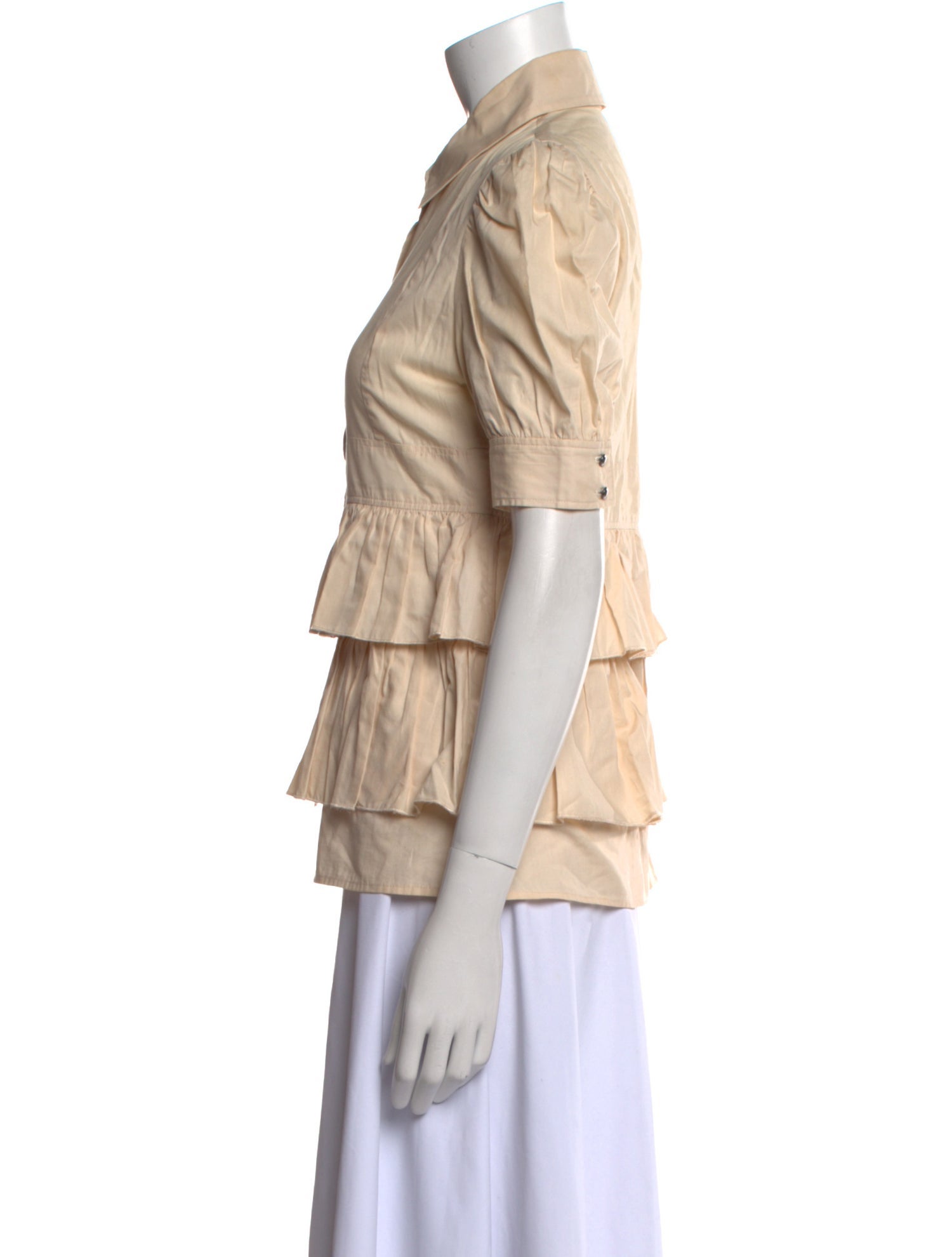 Kenzo Short Sleeve Button-Up Top