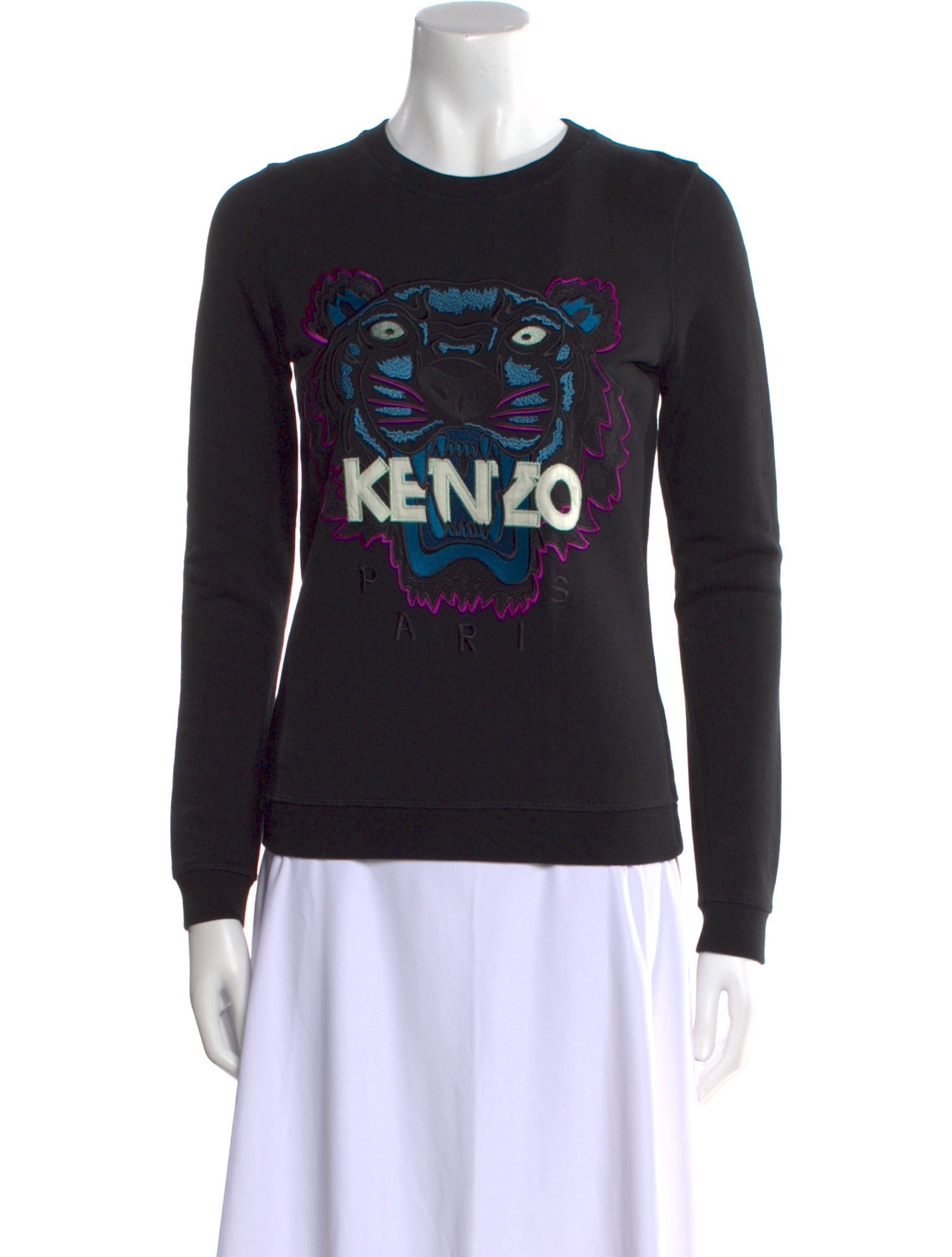 Kenzo Graphic Print Crew Neck Sweatshirt
