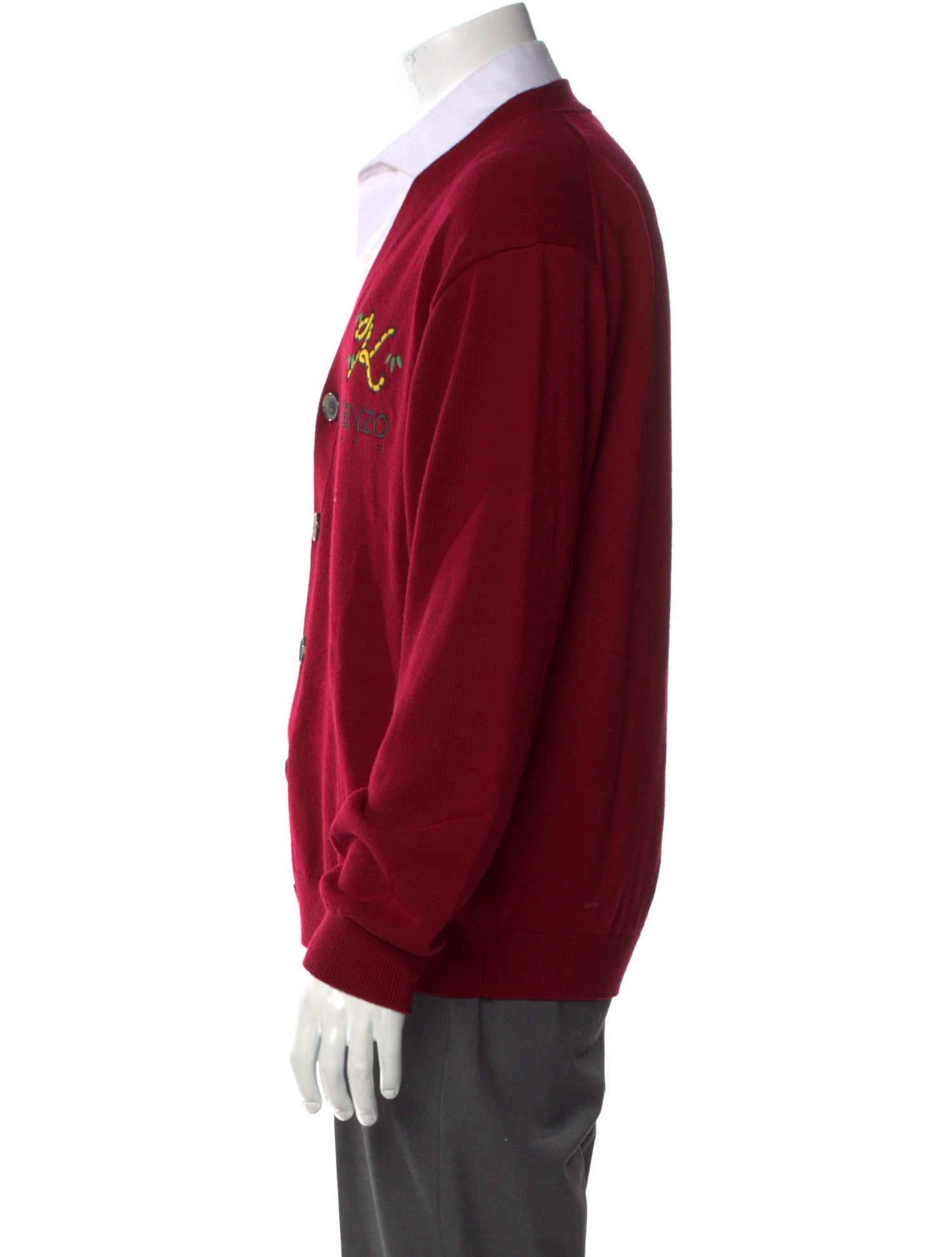 Kenzo Wool V-Neck Cardigan