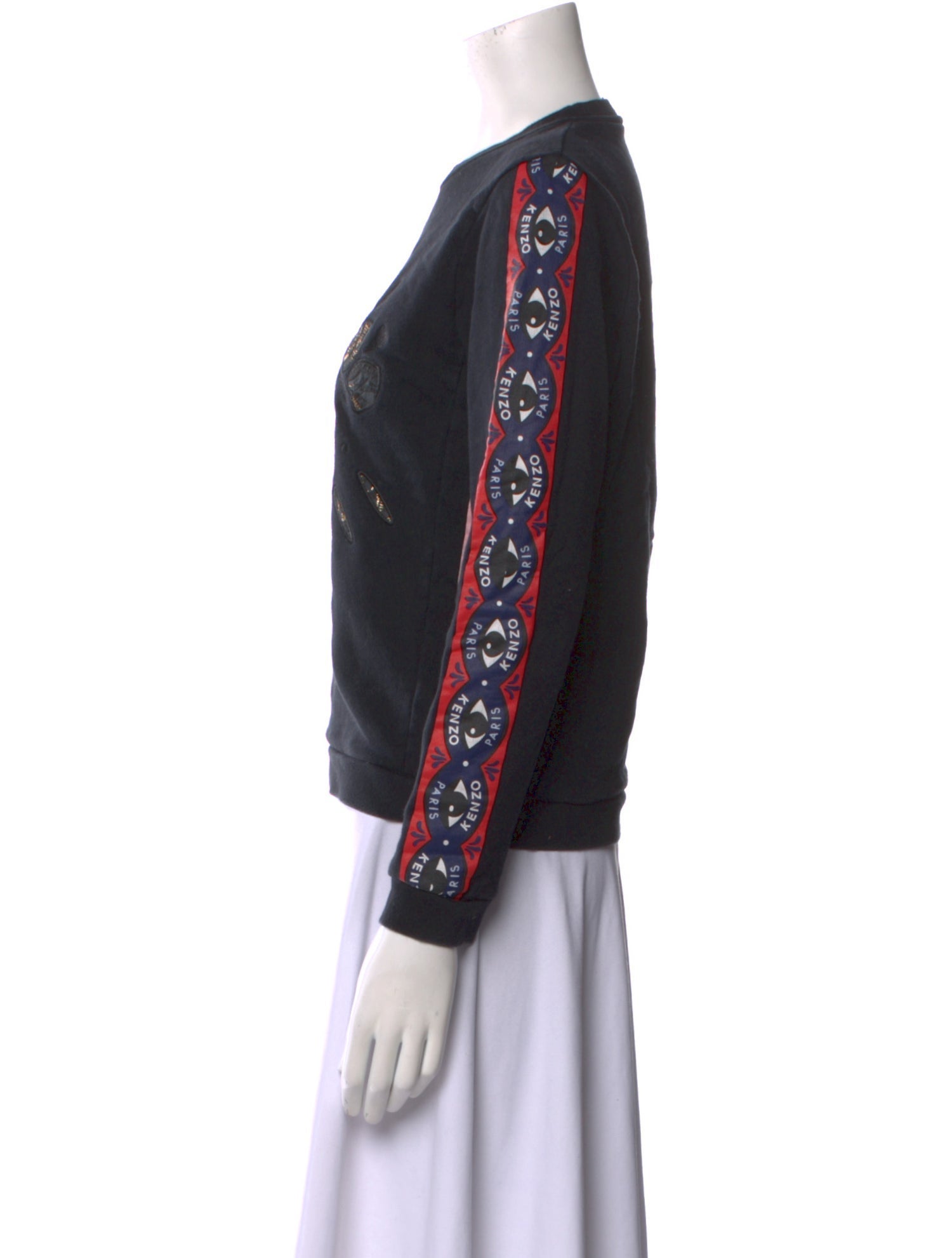 Kenzo Graphic Print Crew Neck Sweatshirt