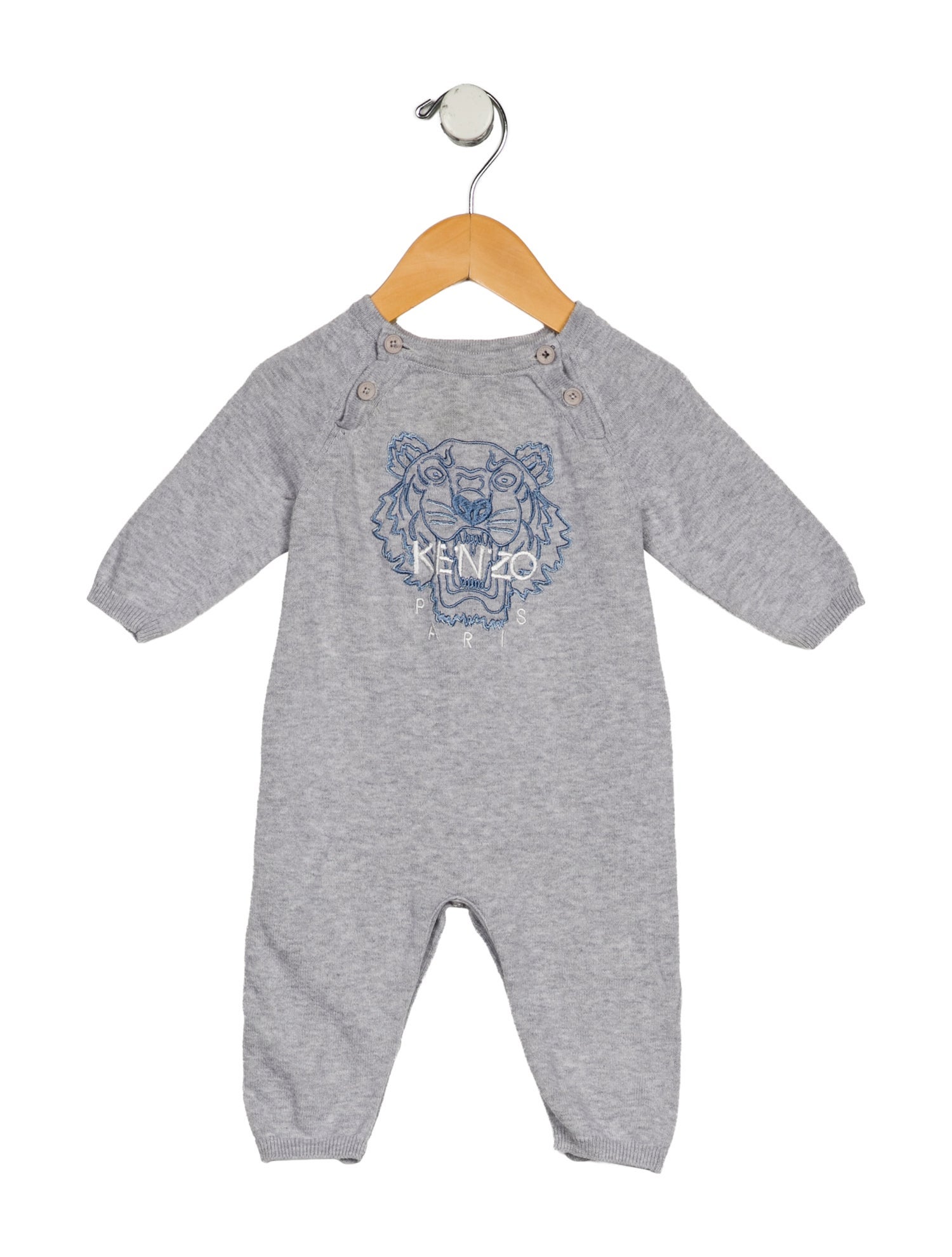 Kenzo Infant Boys' Long Sleeve Embroidered Onesie