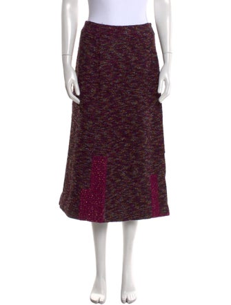 Kenzo Patterned Midi Length Skirt