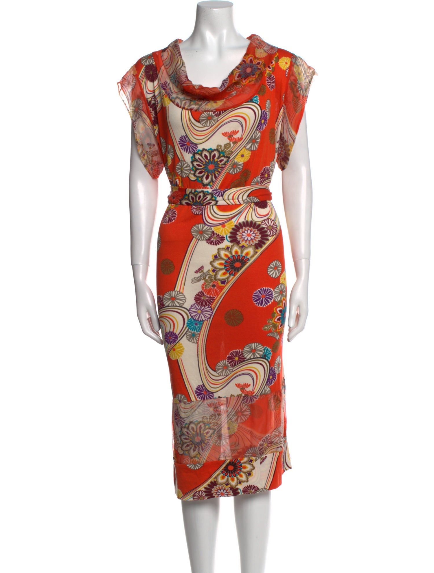 Kenzo Silk Midi Length Dress