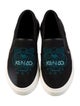 Kenzo Canvas Embroidered Accent Loafers
